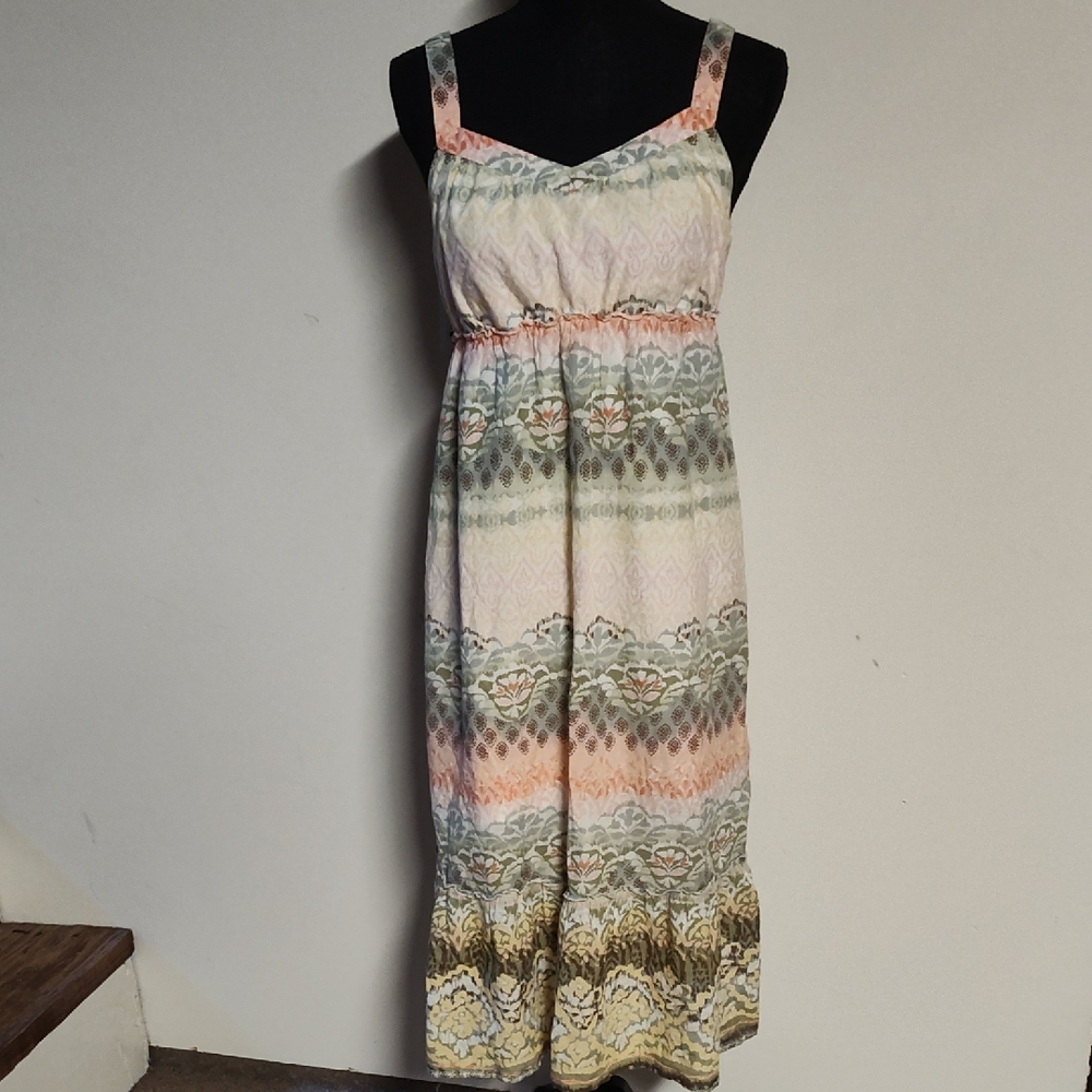 Elegant Multicolor Sleeveless Dress